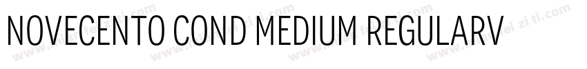 Novecento Cond Medium RegularVers字体转换
